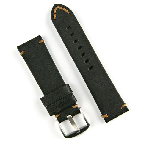 replica panerai watchband black leather|Panerai watch bands uk.